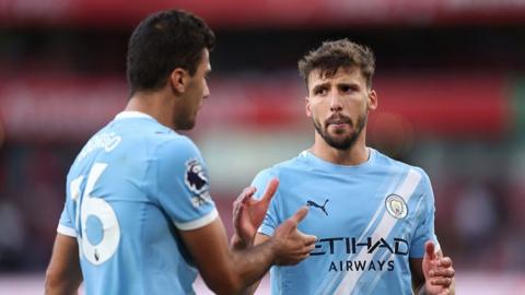 Rodri and Ruben Dias of Manchester City