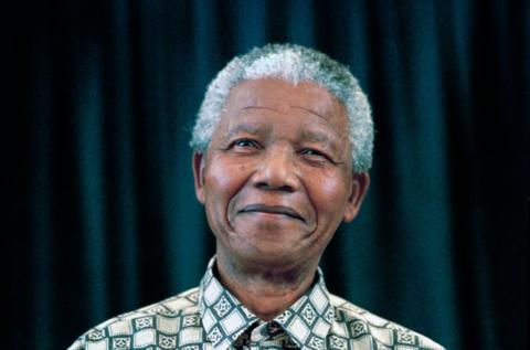 nelson mandela smiling