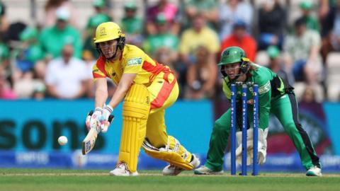 Nat Sciver-Brunt batting for Trent Rockets