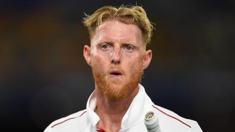 Ben Stokes looks dejected 