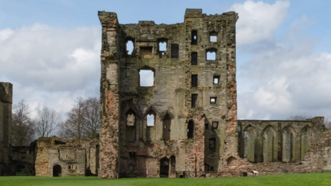 The ruins of Ashby Castle