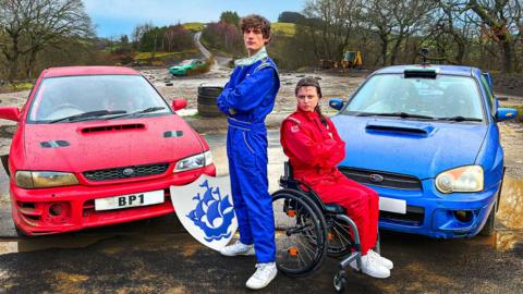 Joel and Abby go head to head in a rally race.