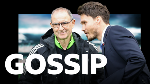 Celtic manager Martin O'Neill and Rangers head coach Danny Rohl