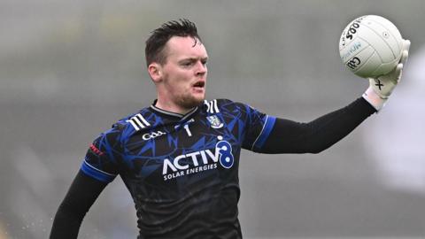 Rory Beggan in action for Monaghan against Galway earlier this year