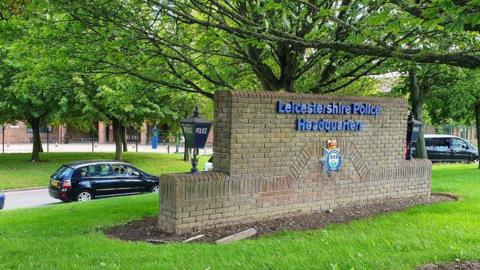 Leicestershire Police headquarters entrance