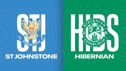 St Johnstone and Hibernian badges
