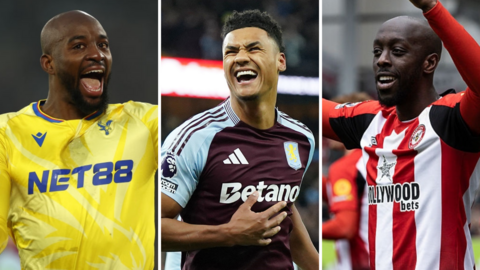 Jean-Philippe Mateta, Ollie Watkins and Yoane Wissa