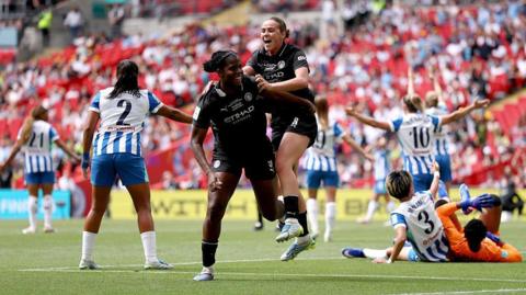 Khadija Shaw celebrates