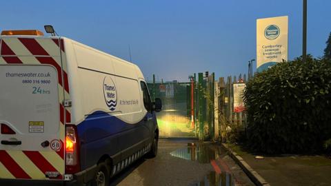 Camberley sewage treatment works