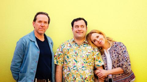 Ben Miller and Sally Phillips and Michael Theo