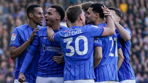 Portsmouth celebrate scoring