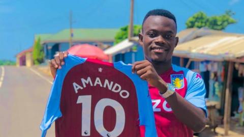 Aston Villa fan Owusu Boakye Amando