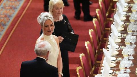 Charley Hull at Wednesday's US state visit banquet