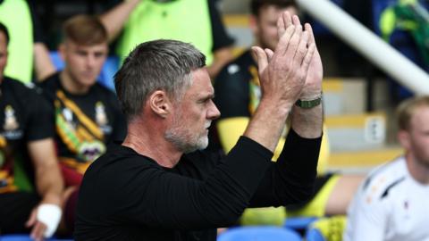Graham Alexander applauds Bradford City fans