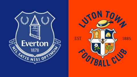 Everton v Luton Town graphic