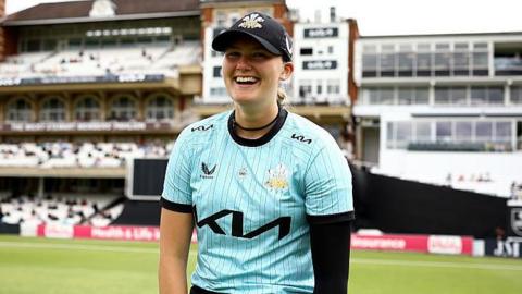 Tilly Corteen-Coleman playing for Surrey