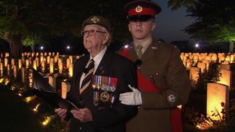 Richard Brock in Bayeux War Cemetery