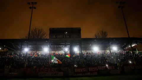 the lights go off at Tolka Park