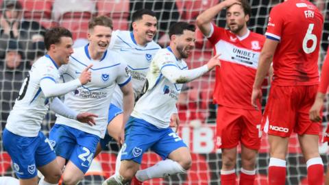 Portsmouth celebrate scoring