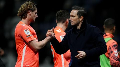Frank Lampard shakes hands with Coventry players
