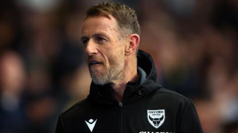 A smiling Oxford United boss Gary Rowett