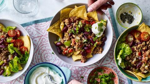 Turkey taco bowls