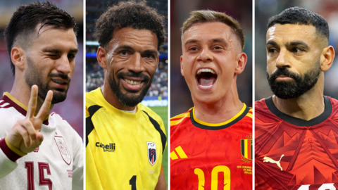 Alex Baena, Vozinho, Leandro Trossard and Mo Salah
