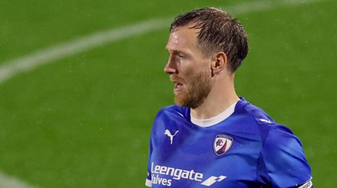 Jamie Grimes in action for Chesterfield