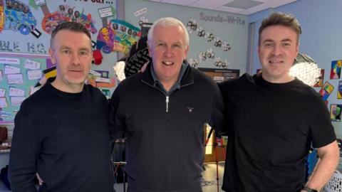 Oisin McConville, Dr Eugene Young and Thomas Niblock