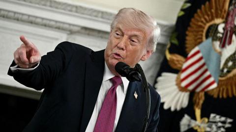 Trump pointing a finger