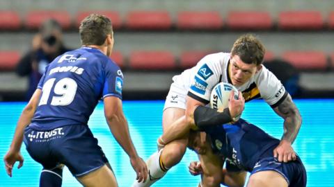 Castleford's Jordan Lane is tackled