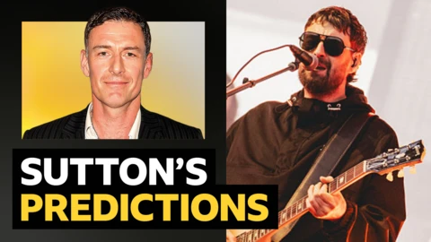 Sutton's predictions v Courteeners frontman Liam Fray