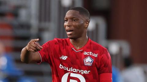 Bafode Diakite pictured playing for Lille