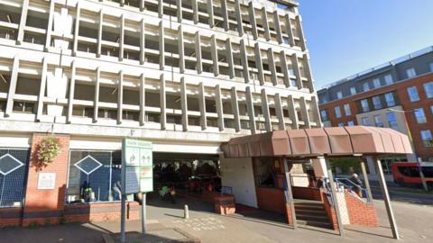 Google image of Camberley's Main Square car park. 