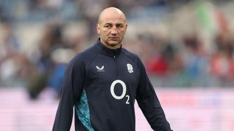 England head coach Steve Borthwick looks on before the Six Nations meeting with Italy on 7 March 2026
