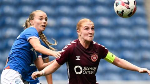 Rangers against Hearts