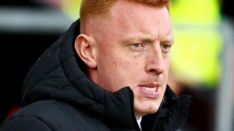 A grimacing former Southampton head coach Will Still