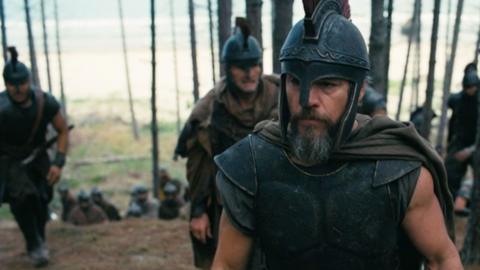 Matt Damon in Roman armour