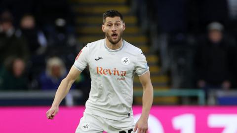 Defender Joel Ward in action for Swansea City