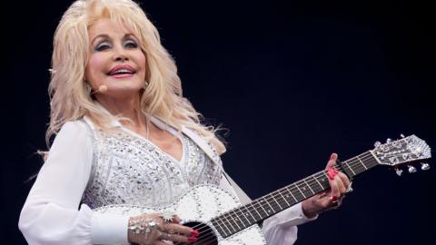 Dolly Parton performs on the main Pyramid Stage at the Glastonbury Festival on June 29, 2014 in Glastonbury, England. 