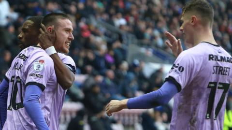 Jack Moylan (left) scores for Lincoln
