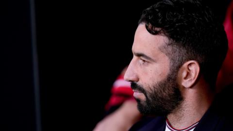 Ruben Amorim looks into the distance