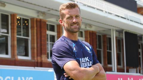 Dane Vilas at Lord's in a Middlesex shirt