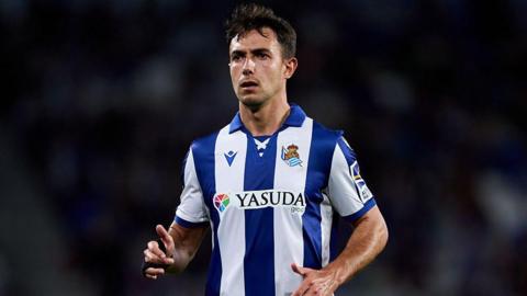 Martin Zubimendi in action for Real Sociedad