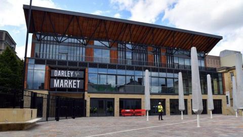 The outside of Darley Street Market