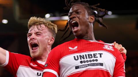 Middlesbrough celebrate goal