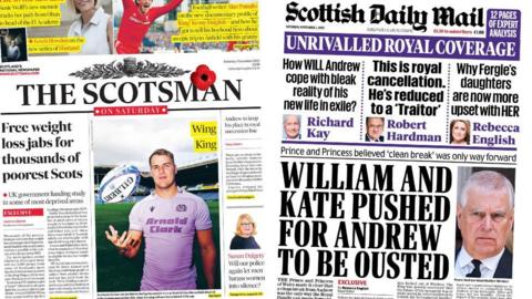 Scotland's papers: 1 November