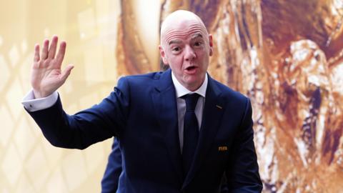 Infantino on 1 August putting up his hand