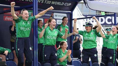 Ireland celebrating 