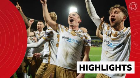 Tamworth players celebrate